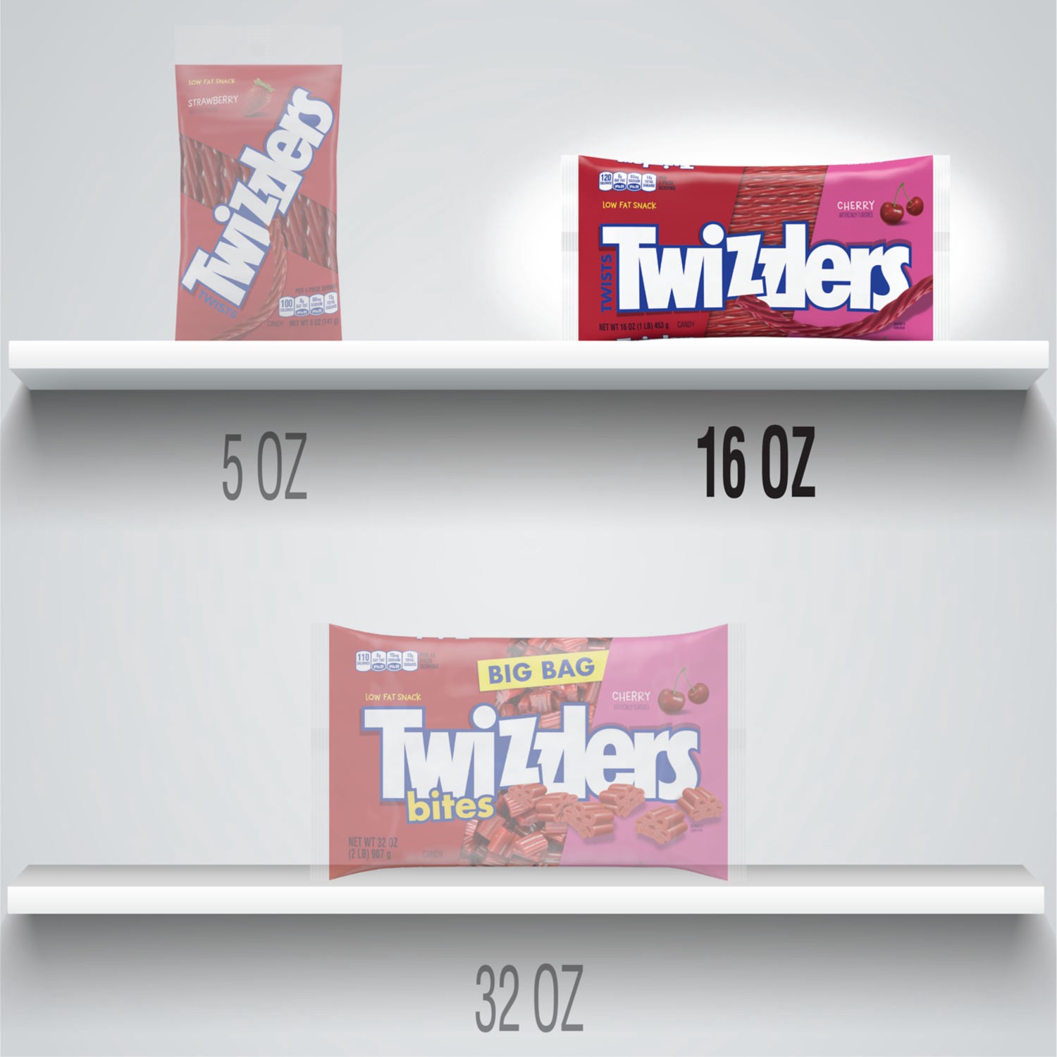 slide 7 of 7, Twizzlers Twists Cherry Candy Bag, 16 oz, 16 oz