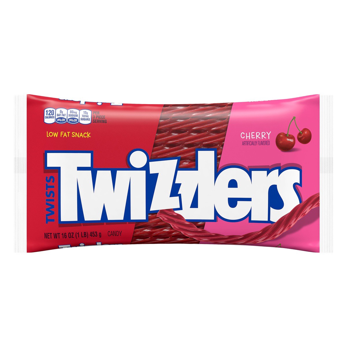 slide 1 of 7, Twizzlers Twists Cherry Candy Bag, 16 oz, 16 oz