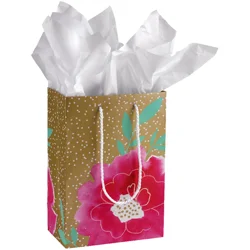 AMERICAN GREETINGS Floral Gift Bag, Medium