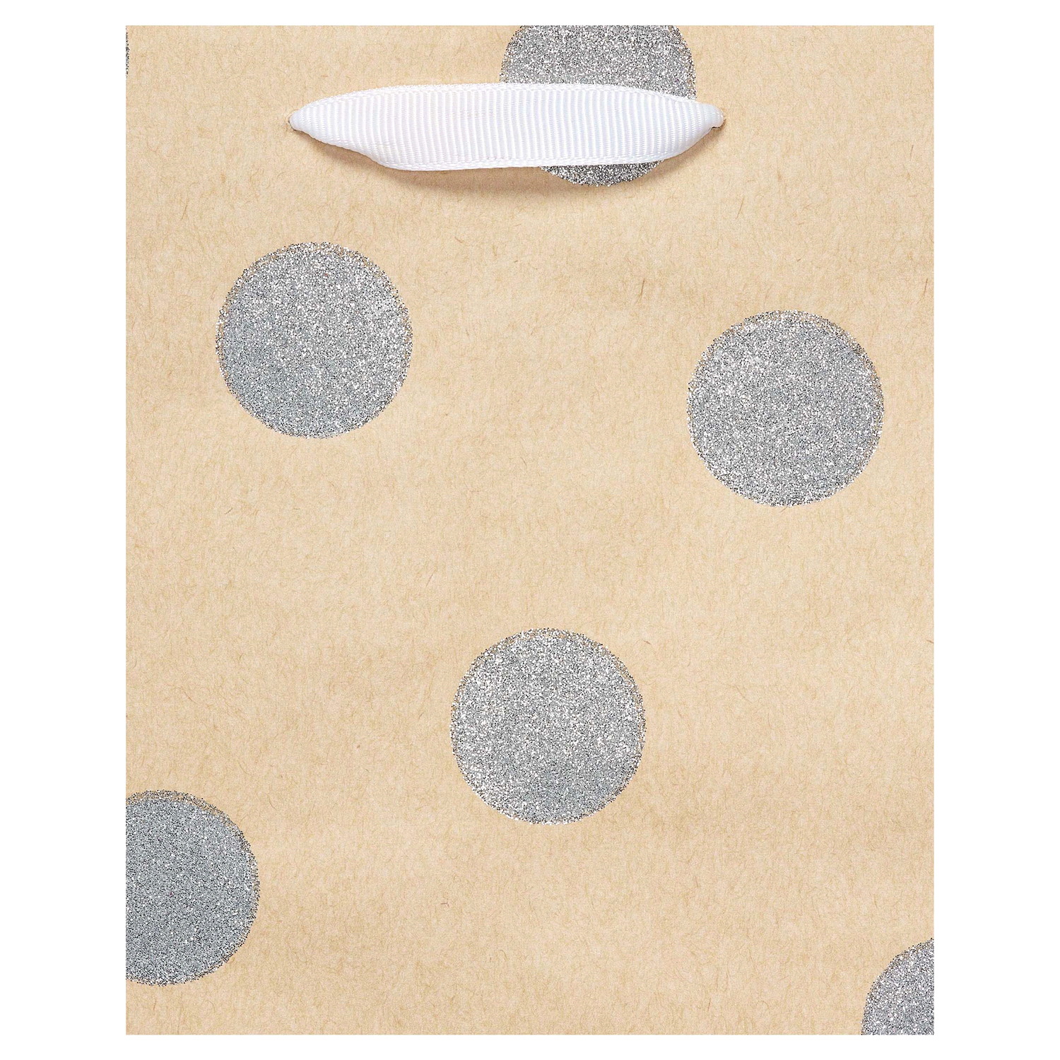 slide 3 of 3, American Greetings Medium Gift Bag, Silver Dots on Kraft,, 1 ct