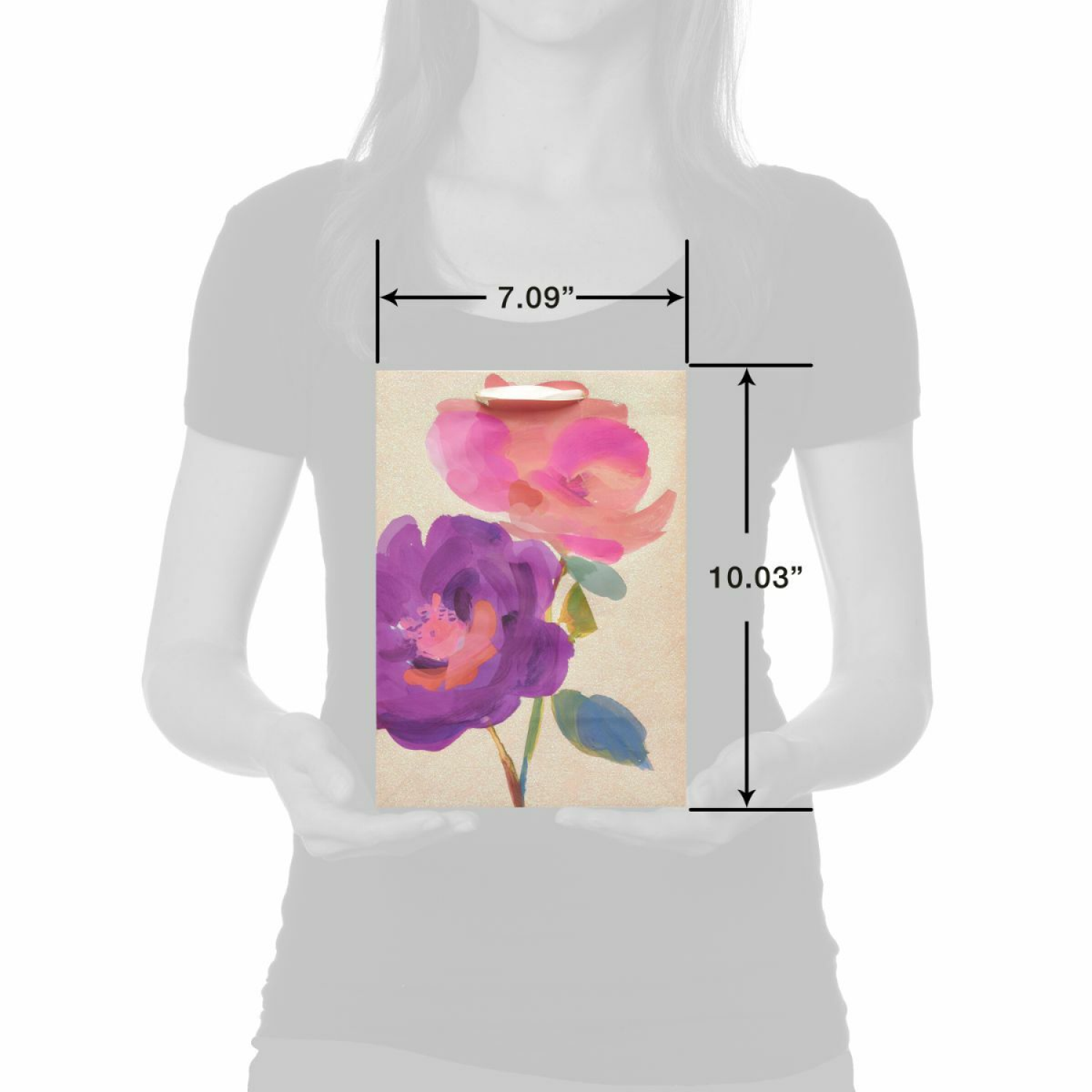 slide 3 of 3, American Greetings Medium Gift Bag (Floral), 1 ct