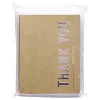 slide 11 of 13, American Greetings Stationery, Thank You Kraft, 20 ct