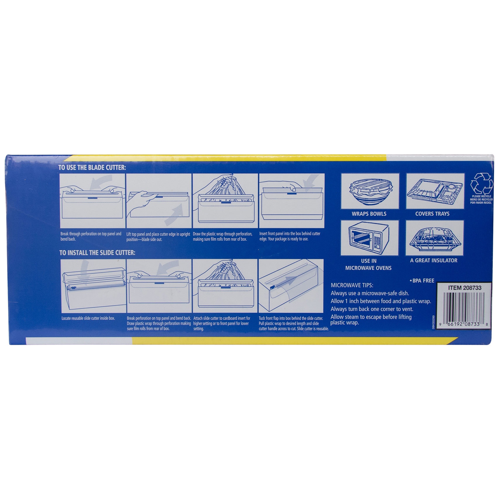 slide 2 of 2, Kirkland Signature Stretch Tite Plastic Food Wrap, 