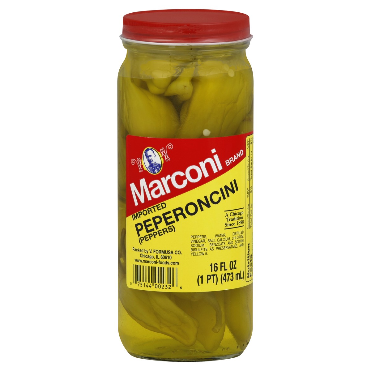 slide 2 of 2, Marconi Pepperoncini Imported, 16 oz