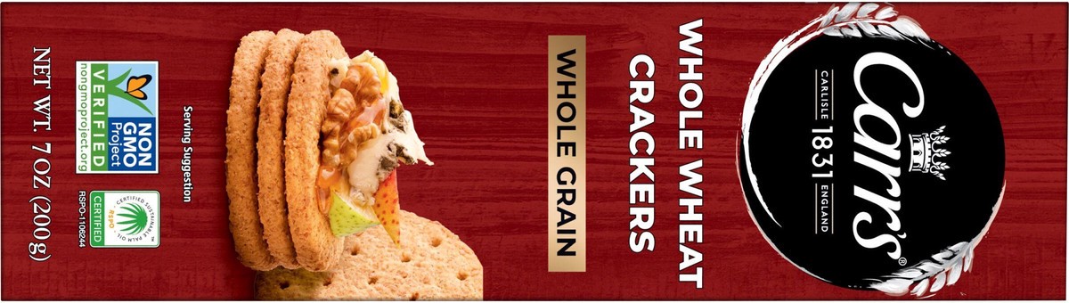 slide 13 of 13, Carr's Crackers, Whole Wheat, 7 oz, 7 oz