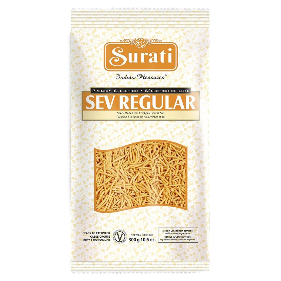 slide 1 of 1, Surati Sev Regular Chickpea Noodles Snack Mix, 10.6 oz