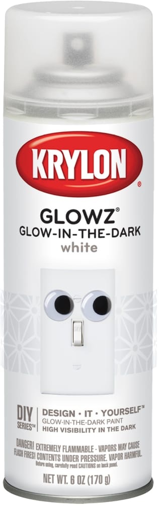 slide 1 of 1, Krylon Glowz Glow-In-The-Dark Paint - White, 6 oz