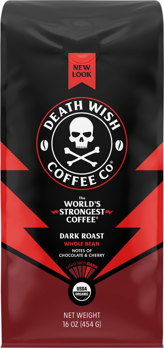 slide 2 of 6, Death Wish Coffee Co. Death Wish Coffee - Whole Bean, 16 oz