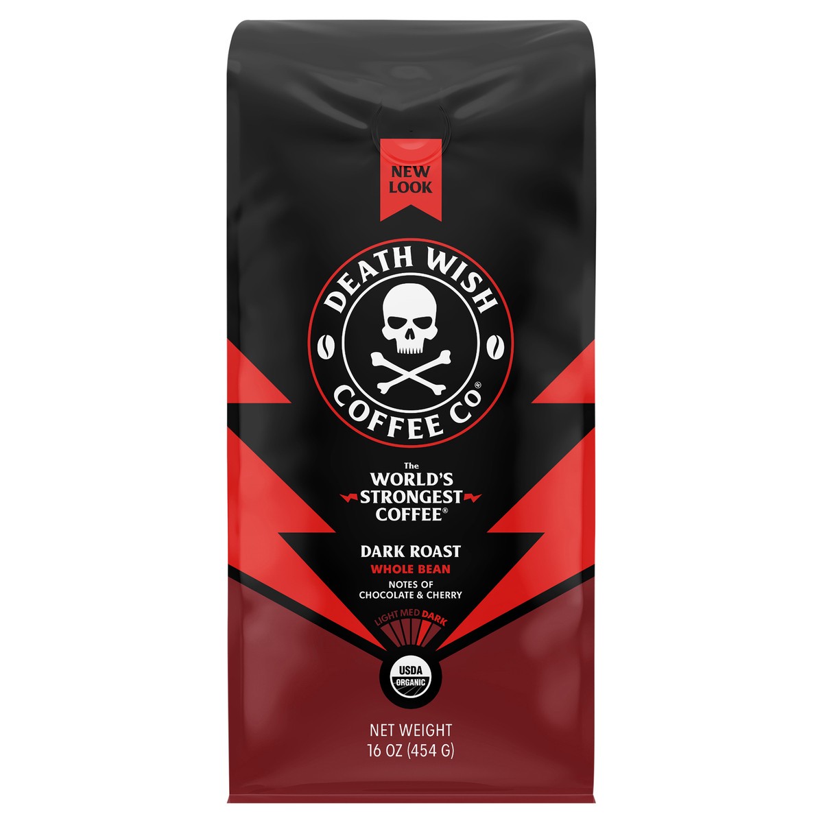 slide 1 of 6, Death Wish Coffee Co. Death Wish Coffee - Whole Bean, 16 oz