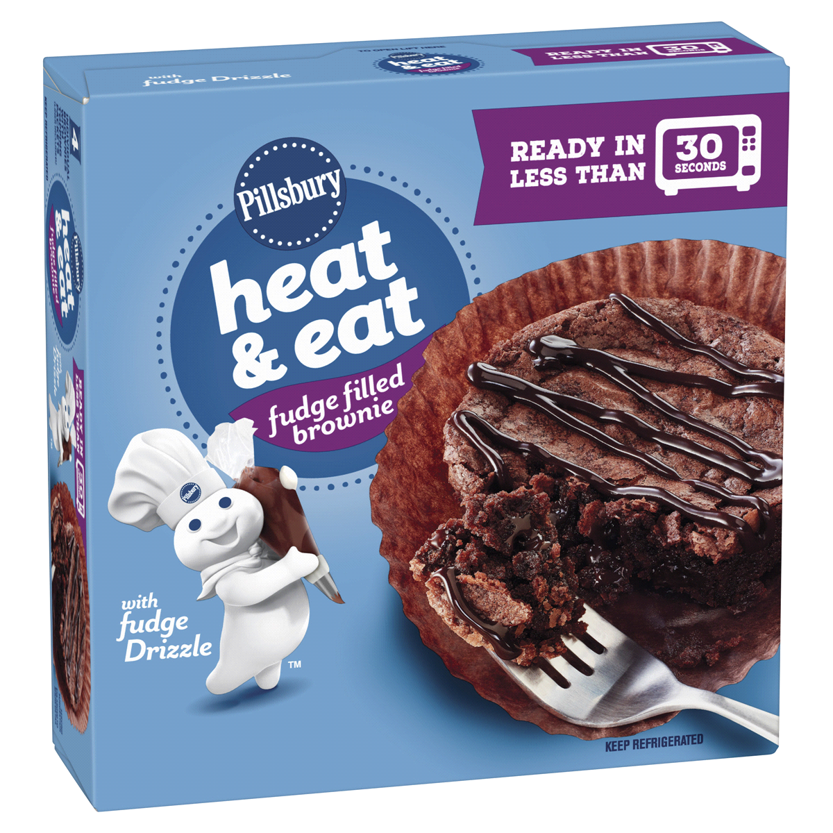 slide 1 of 1, Pillsbury Heat & Eat Brownie, 10.6 oz