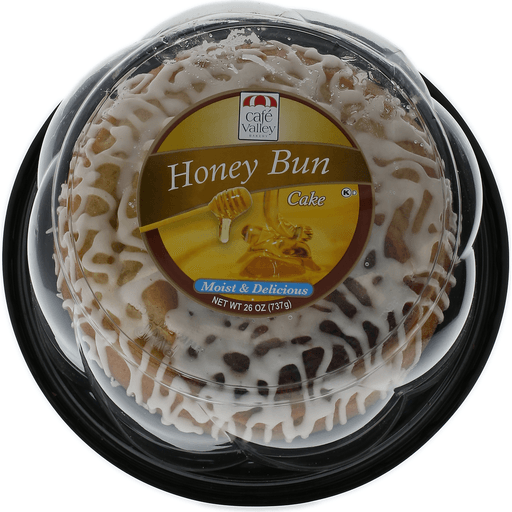 slide 3 of 4, Café Valley Honeybun Glazed Cake, 28 oz