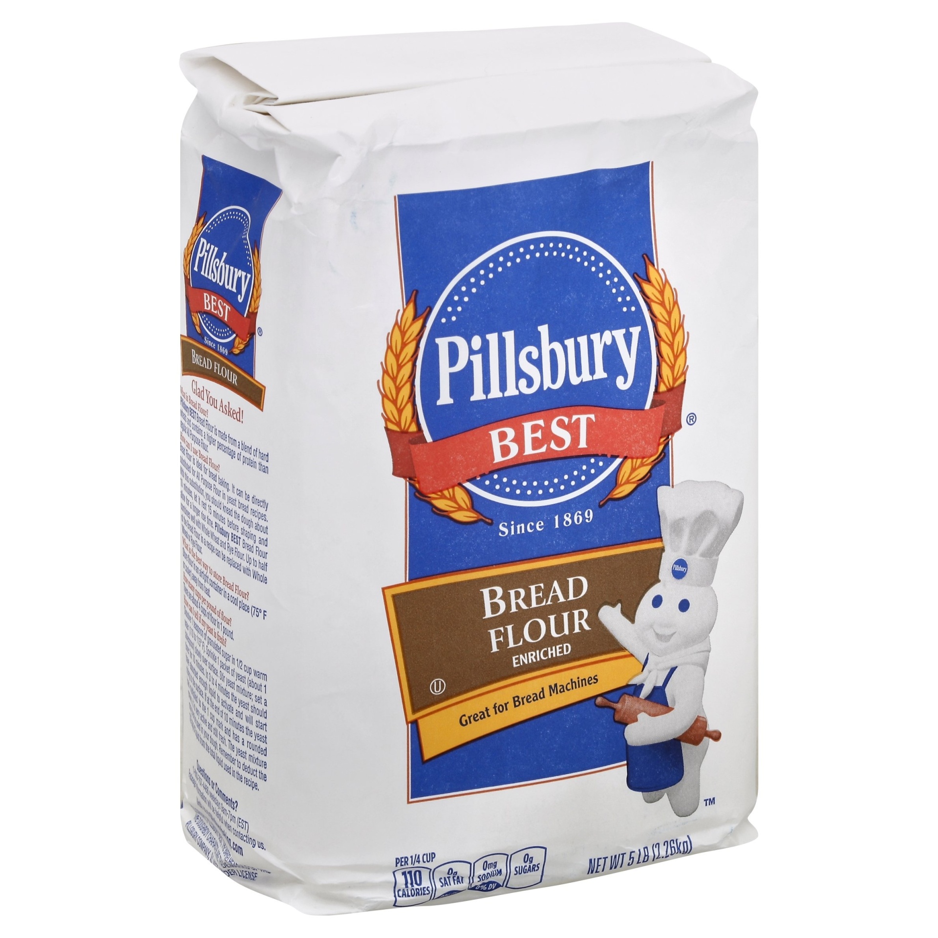 slide 1 of 4, Pillsbury Best Bread Flour, 5 lb