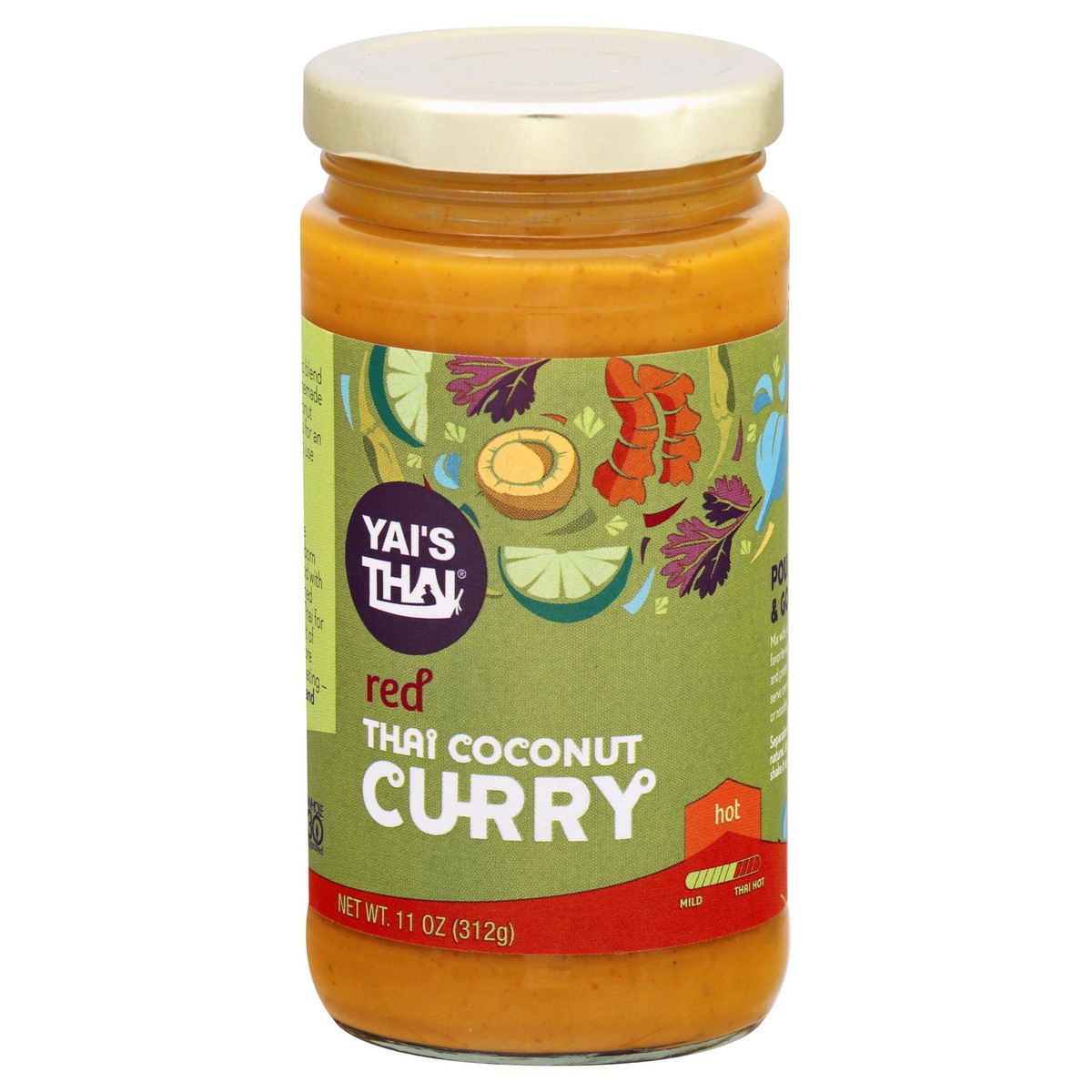 slide 1 of 9, Yai's Thai Red Hot Thai Coconut Curry 11 oz, 11 oz