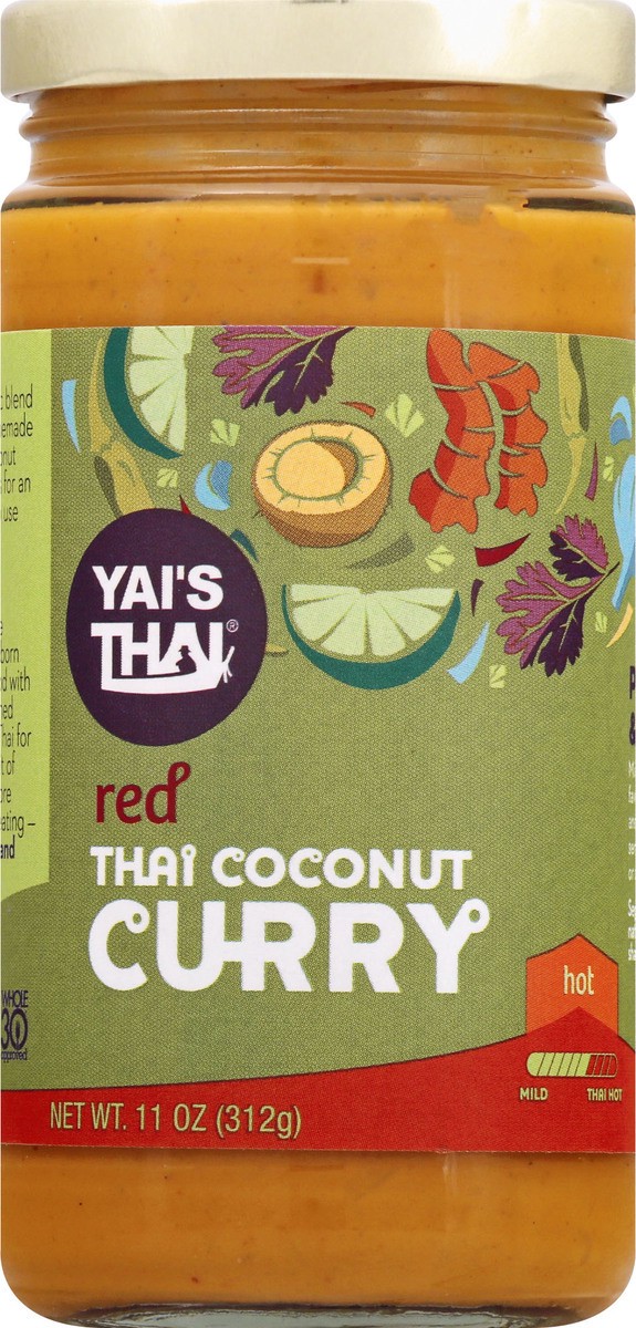 slide 6 of 9, Yai's Thai Red Hot Thai Coconut Curry 11 oz, 11 oz