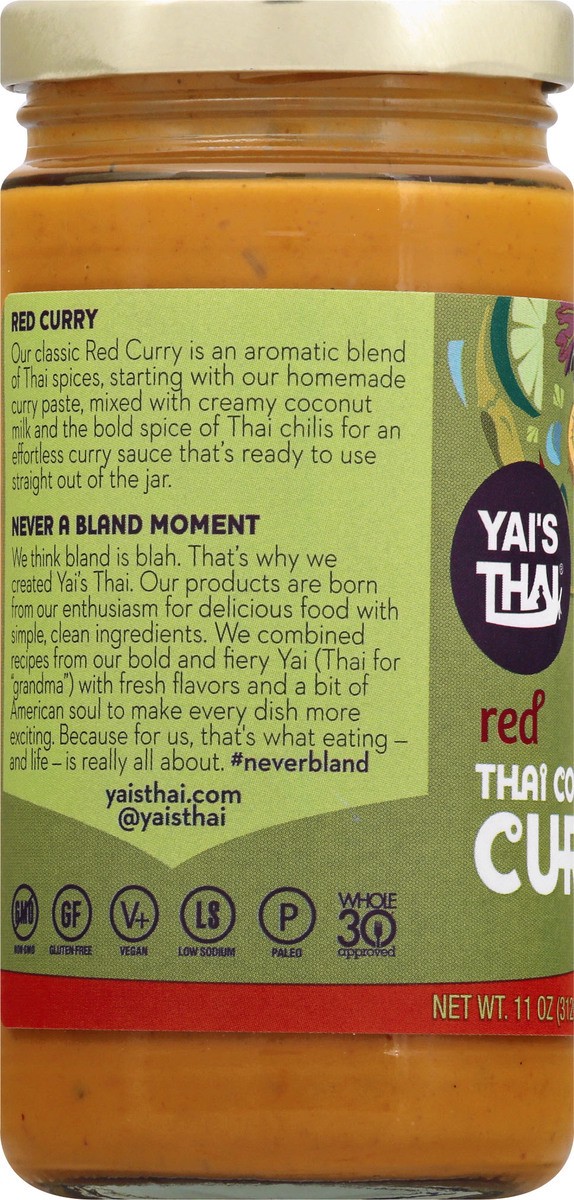 slide 7 of 9, Yai's Thai Red Hot Thai Coconut Curry 11 oz, 11 oz