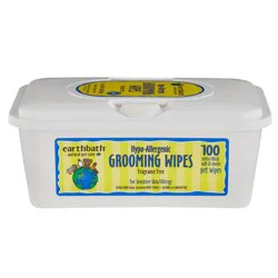 earthbath All Natural Hypo-Allergenic and Fragrance Free Grooming Wipes