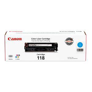 slide 4 of 5, Canon 118, Cyan Toner Cartridge (2661B001Aa), 1 ct