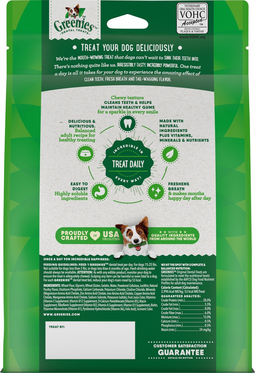 slide 5 of 9, Greenies Canine Original Petite Pouch - PA 18 oz English, 30 ct