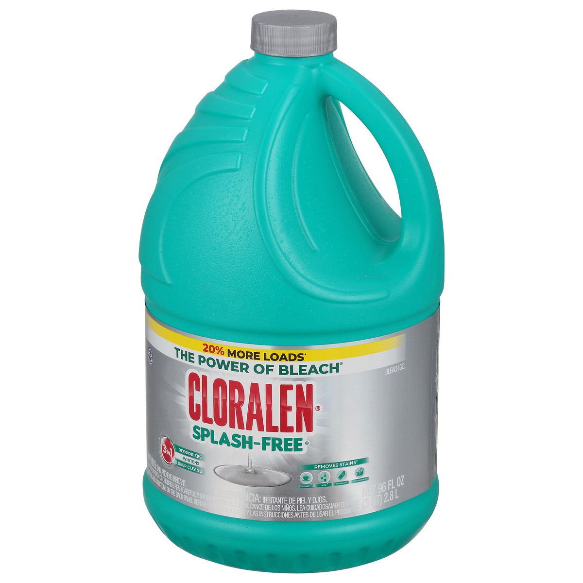 slide 7 of 9, Cloralen Splash Free Bleach, 96 oz