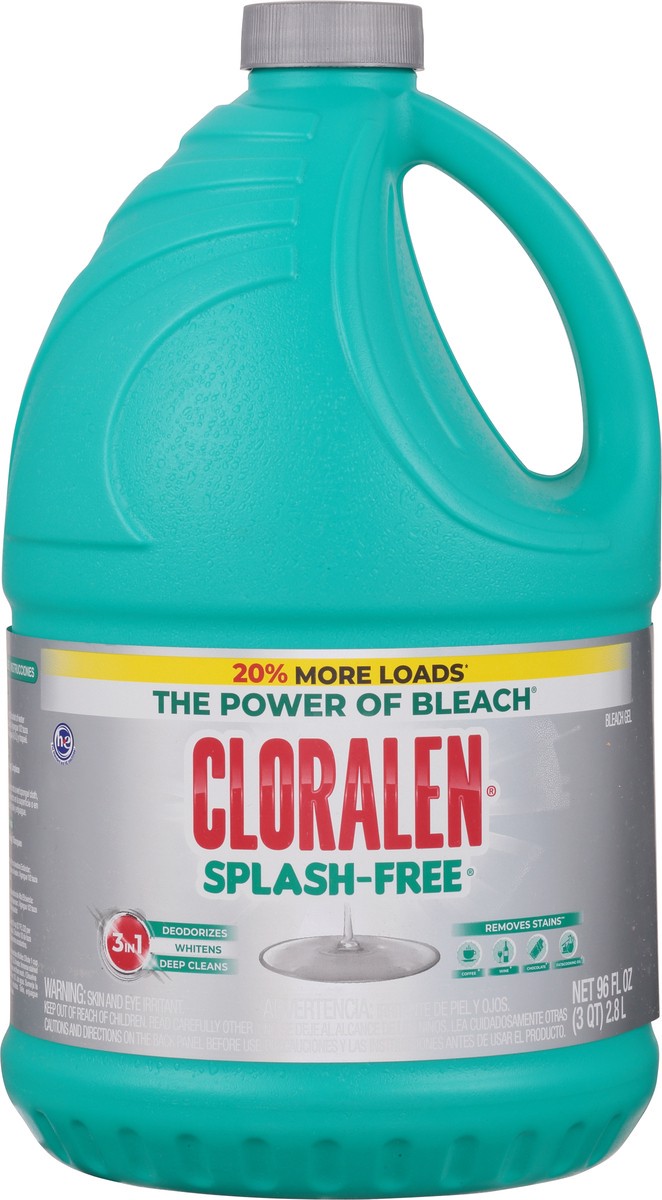 slide 9 of 9, Cloralen Splash Free Bleach, 96 oz