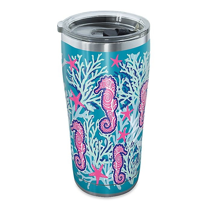 slide 1 of 1, Tervis Seahorse and Starfish Stainless Steel Tumbler with Lid, 20 oz