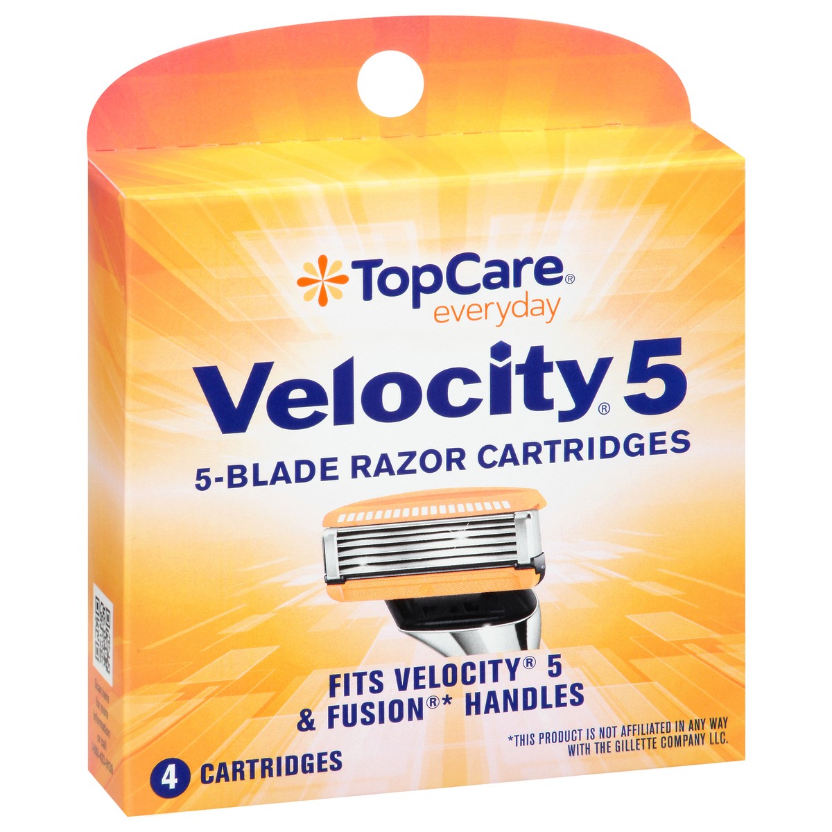 slide 6 of 9, TopCare Everyday Velocity 5 5-Blade Razor Cartridges 4 ea, 4 ct