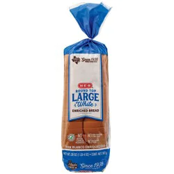H-E-B Bake Shop Large White Round Top Enriched Bread