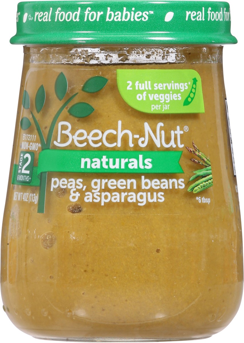slide 7 of 14, Beech-Nut Naturals Stage 2 (6 Months+) Peas, Green Beans & Asparagus 4 oz, 4 oz