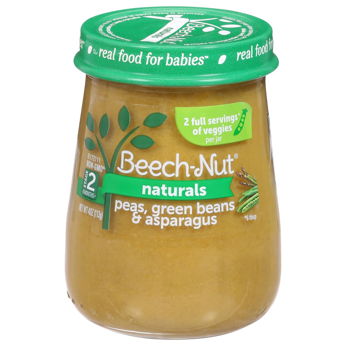 slide 10 of 14, Beech-Nut Naturals Stage 2 (6 Months+) Peas, Green Beans & Asparagus 4 oz, 4 oz