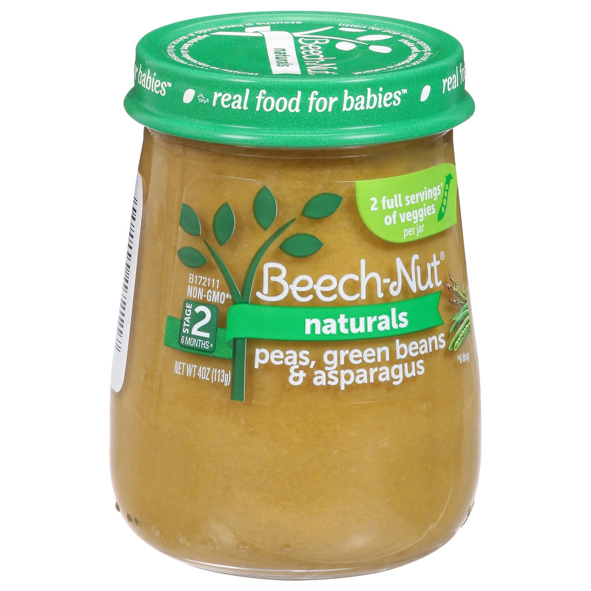 slide 8 of 14, Beech-Nut Naturals Stage 2 (6 Months+) Peas, Green Beans & Asparagus 4 oz, 4 oz