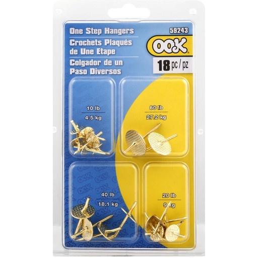 slide 1 of 6, OOK One Step Hangers, 1 ct