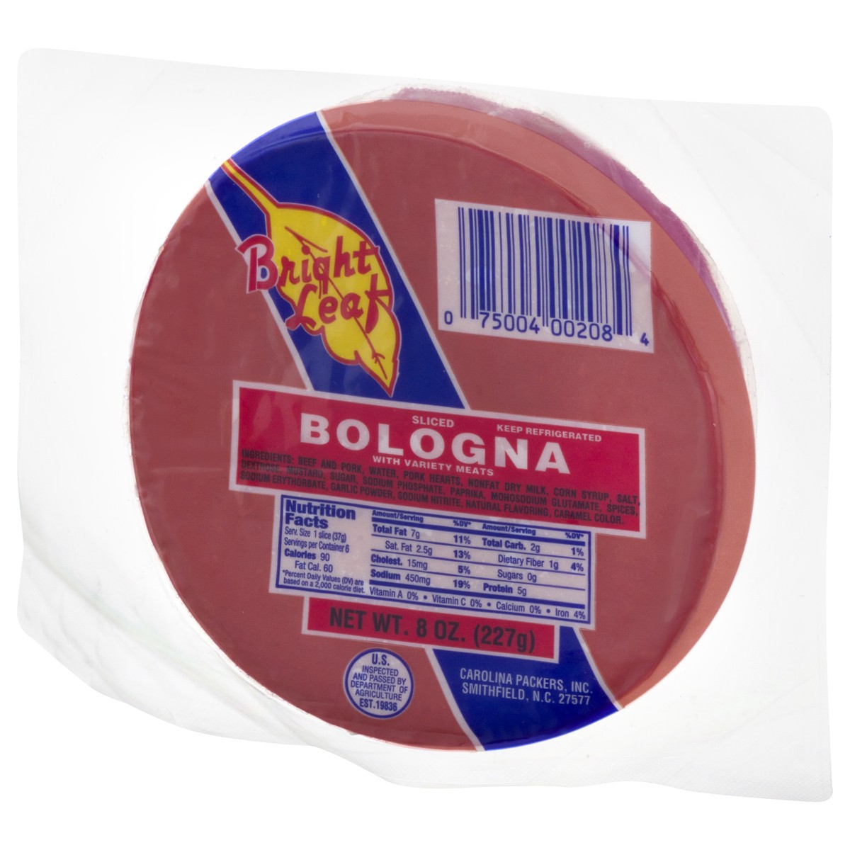 slide 13 of 13, Bright Leaf Sliced Bologna 8 oz, 8 oz