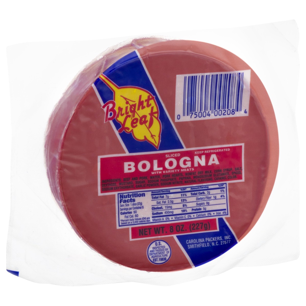 slide 3 of 13, Bright Leaf Sliced Bologna 8 oz, 8 oz