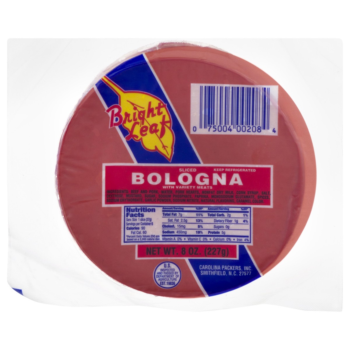slide 8 of 13, Bright Leaf Sliced Bologna 8 oz, 8 oz