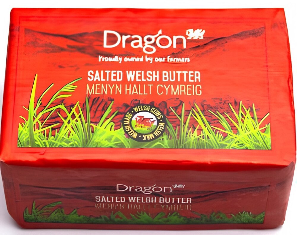 slide 1 of 1, Dragon Welsh Salted Butter, 8.8 oz