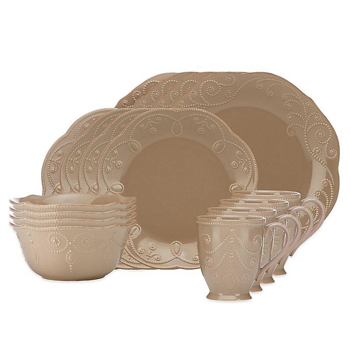 slide 1 of 1, Lenox French Perle Dinnerware Set - Latte, 16 ct