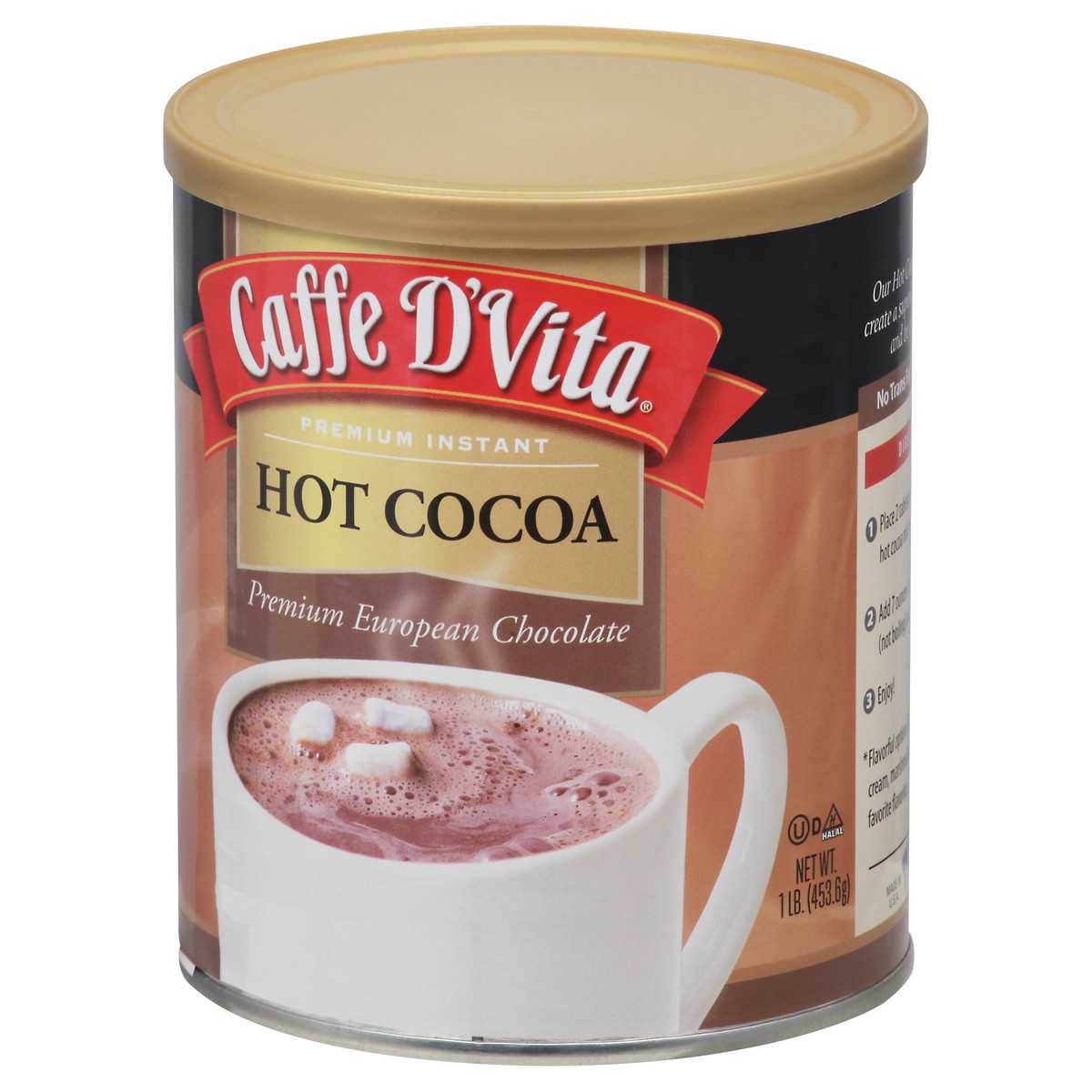 slide 9 of 13, Caffe D'Vita Premium Instant Hot Cocoa 1 lb, 1 lb