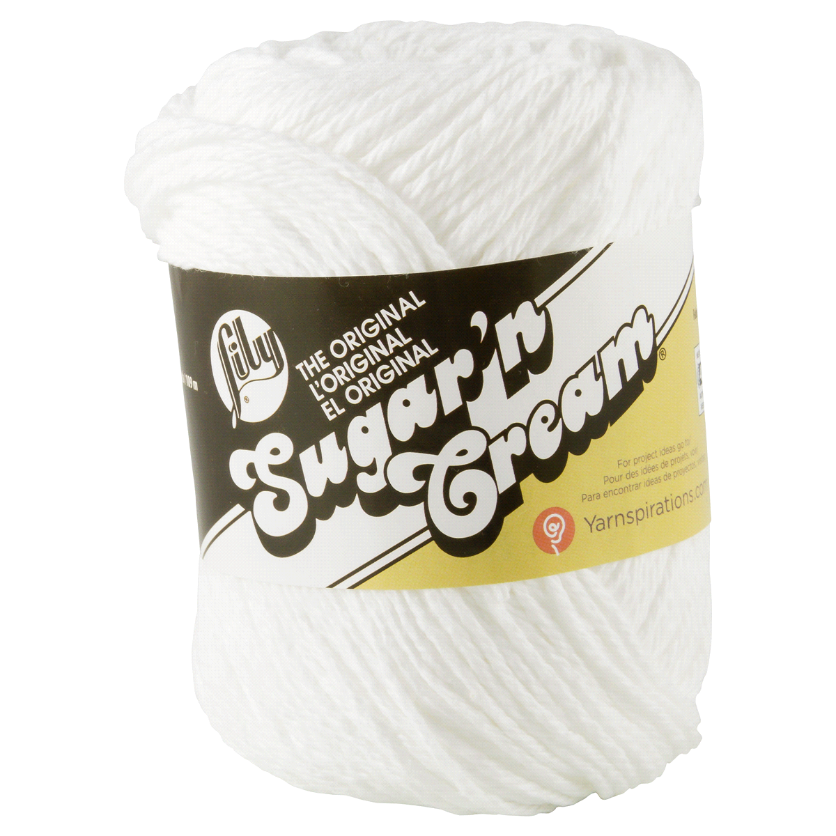 slide 1 of 4, Lily Sugar'N Cream Yarn - White, 1 ct