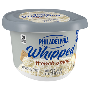 slide 1 of 1, Philadelphia French Onion Whipped Cream Cheese Spread- 7.5 oz, 7.5 oz