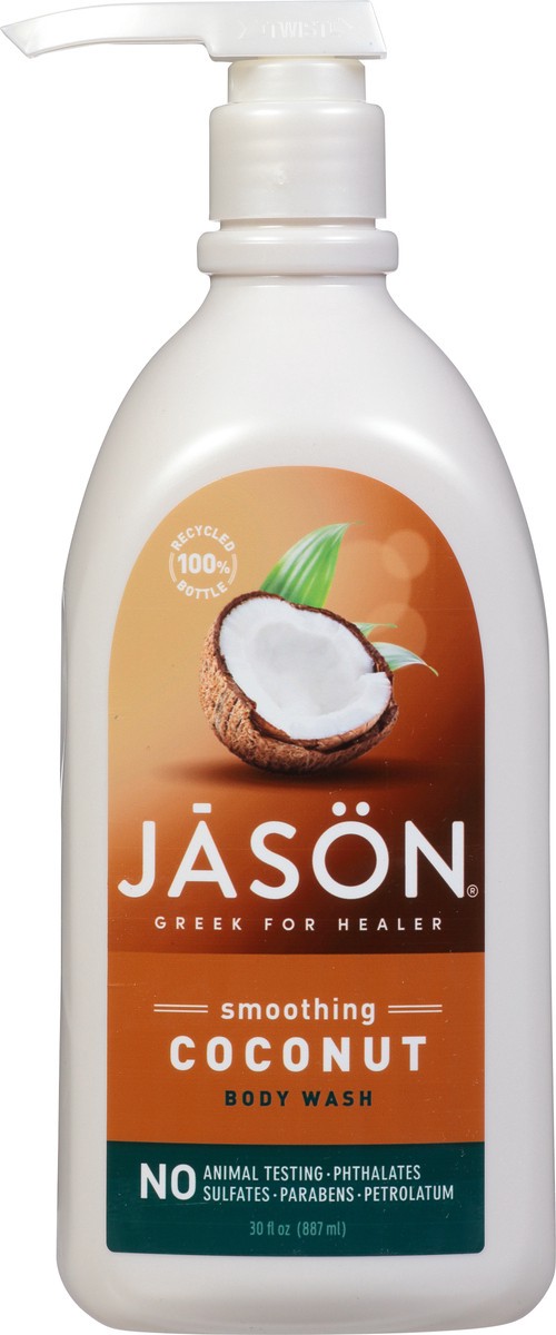 slide 3 of 13, Jason Smoothing Coconut Body Wash 30 fl oz, 30 oz