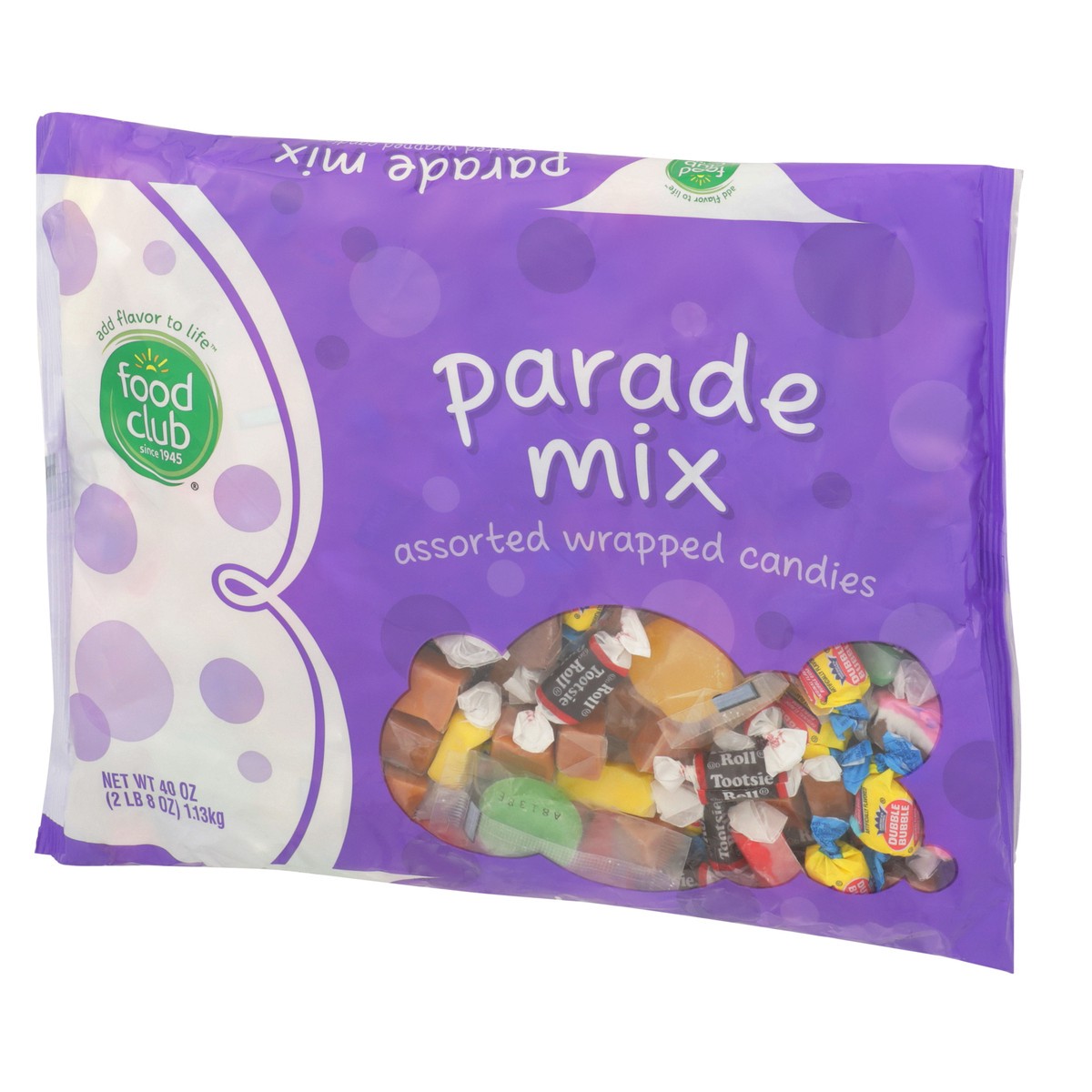 slide 3 of 9, Food Club Parade Mix Assorted Wrapped Candies, 40 oz