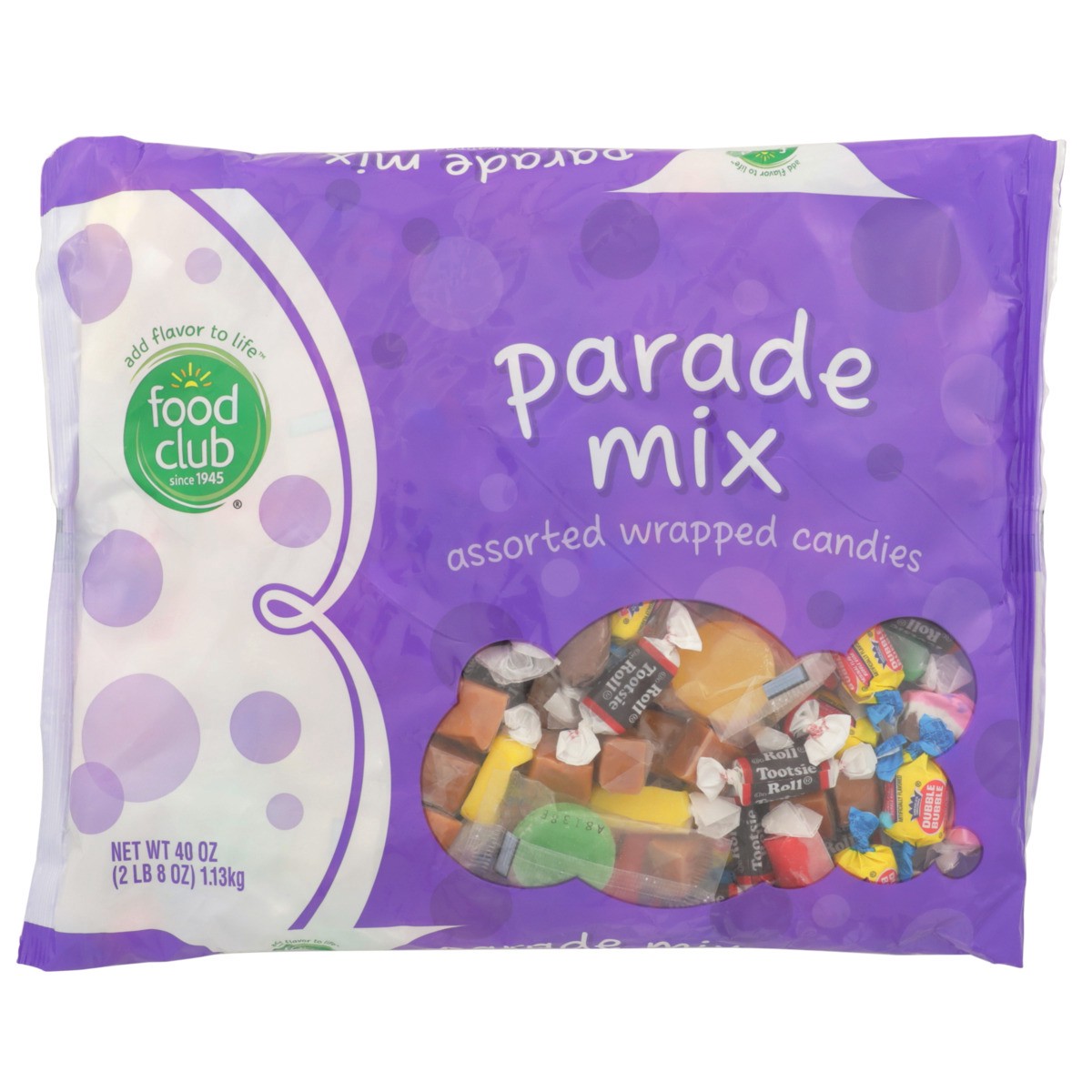 slide 8 of 9, Food Club Parade Mix Assorted Wrapped Candies, 40 oz