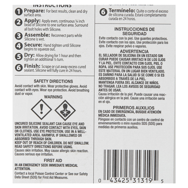 slide 5 of 5, J-B Weld Black Silicone RTV, 1 ct