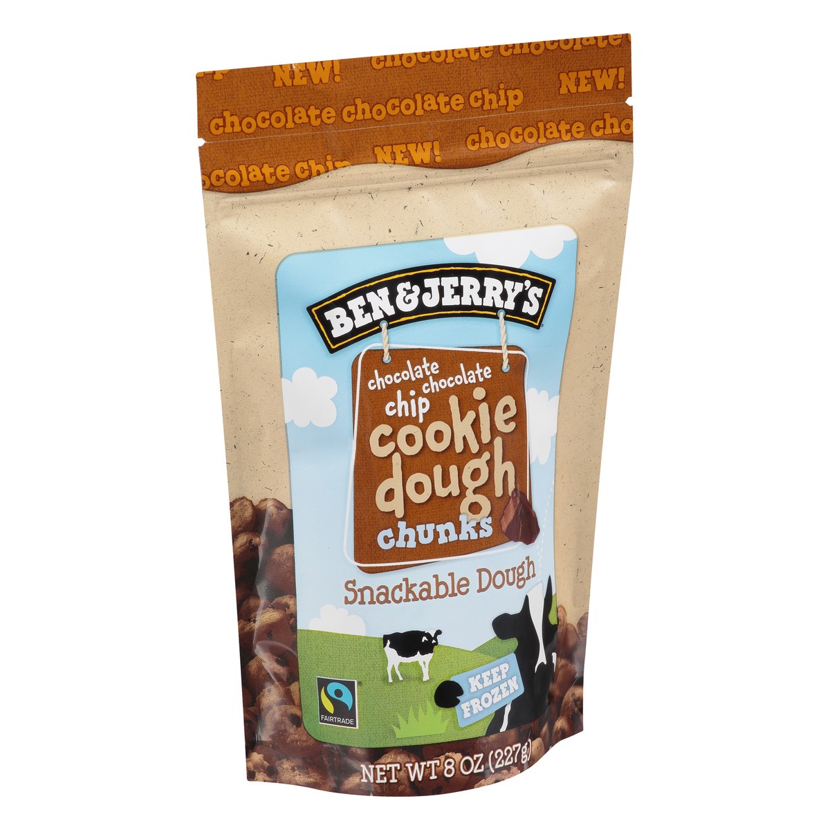 slide 8 of 9, Ben & Jerry's Dough Chunks Chocolate Chocolate Chip Cookie Dough Chunks, 8 oz, 8 oz