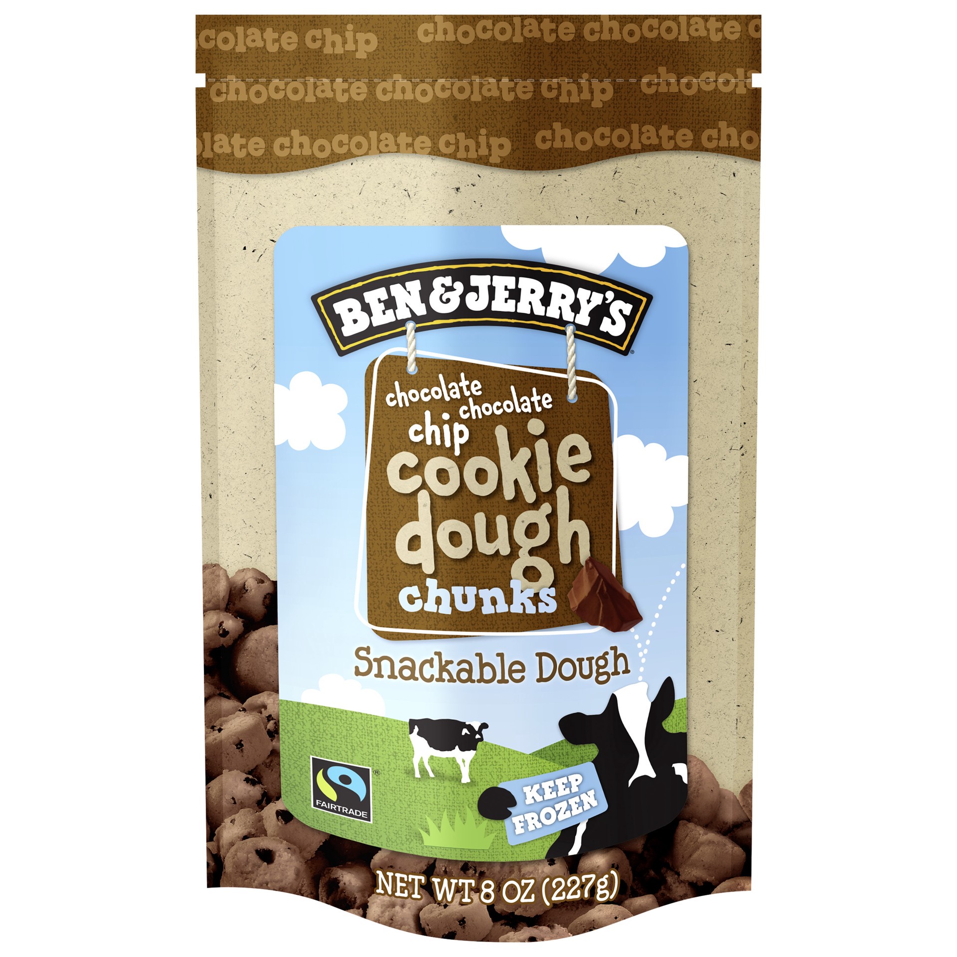 slide 1 of 9, Ben & Jerry's Dough Chunks Chocolate Chocolate Chip Cookie Dough Chunks, 8 oz, 8 oz