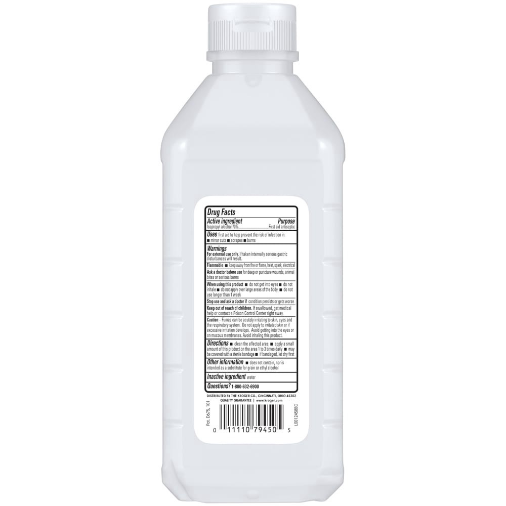 slide 2 of 2, Kroger Isopropyl 91% Alcohol, 16 fl oz