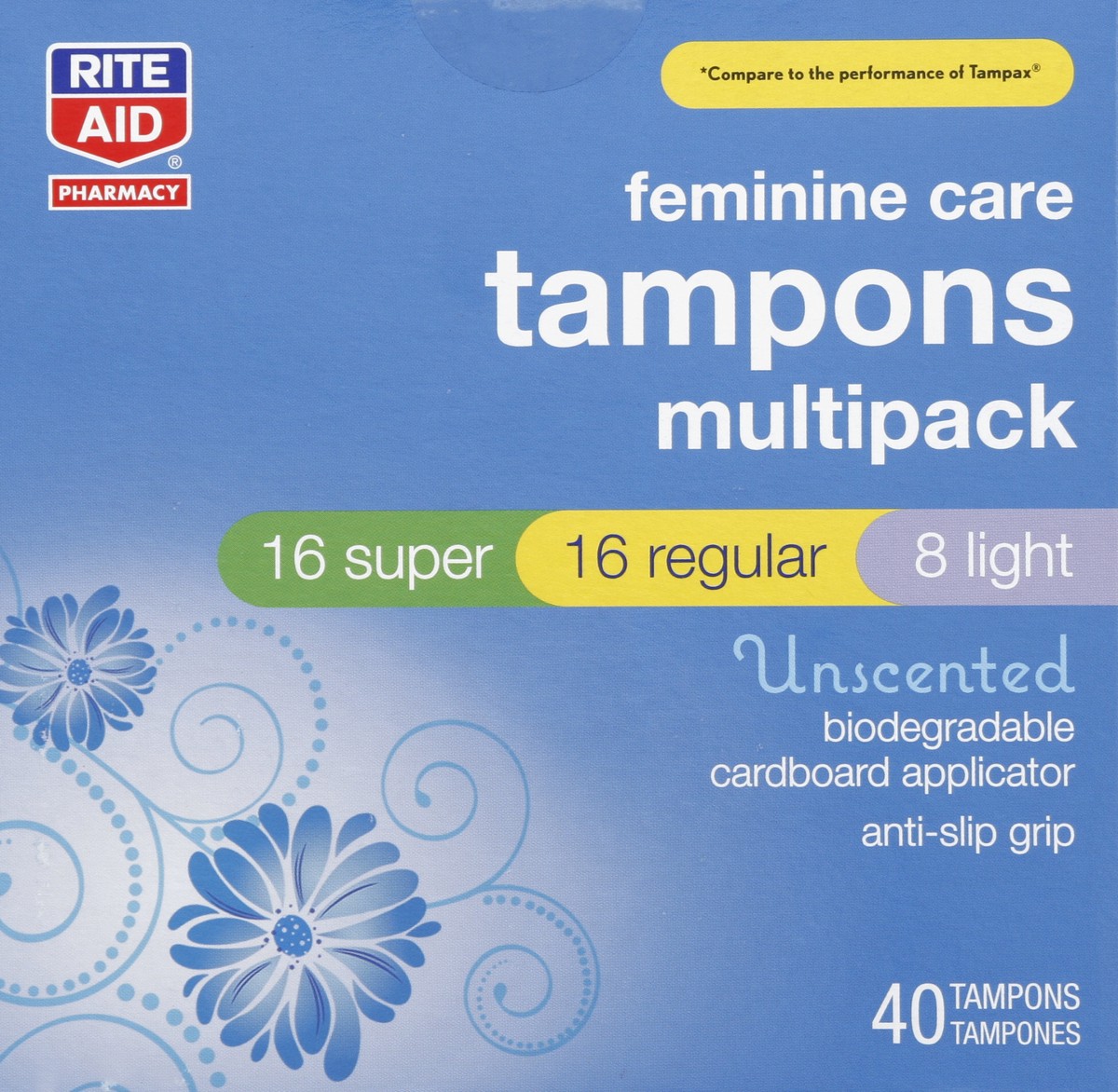 slide 5 of 6, Rite Aid Ra Tampon Multi Pack, 40 ct