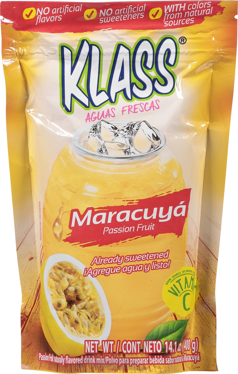 slide 9 of 13, Klass Passion Fruit Drink Mix - 14.1 oz, 14.1 oz