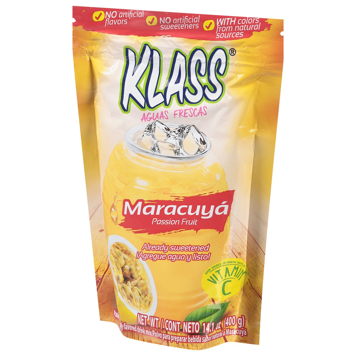 slide 5 of 13, Klass Passion Fruit Drink Mix - 14.1 oz, 14.1 oz