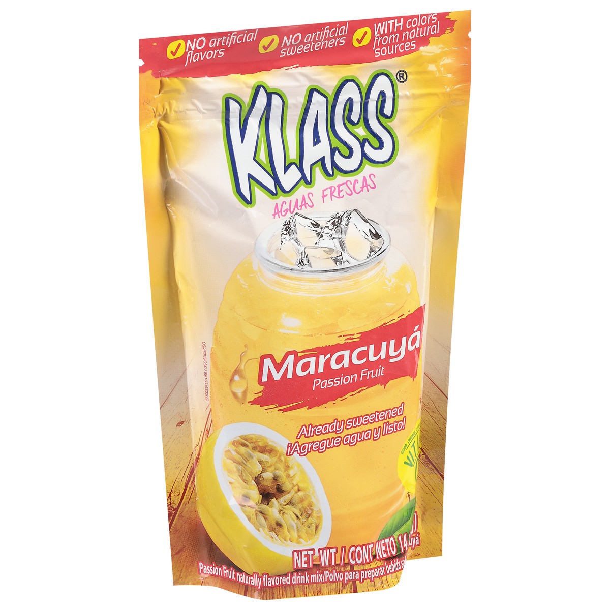 slide 12 of 13, Klass Passion Fruit Drink Mix - 14.1 oz, 14.1 oz